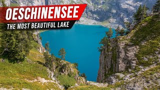 Oeschinensee The MOST Beautiful Lake of Switzerland – Gem of the Swiss Alps in Bernese Oberland [upl. by Adim]