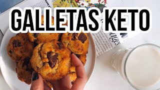 🍪 KETO CHOCOLATE CHIP COOKIES  GALLETAS DE CHIPS DE CHOCOLATE SIN AZÚCAR  Manu Echeverri [upl. by Brecher137]