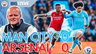 Manchester City 0  0 Arsenal  BigSteveMcfcs Match Reaction [upl. by Tedd909]