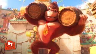 The Super Mario Bros Movie  Mario vs Donkey Kong Scene  Movieclips [upl. by Roxy]