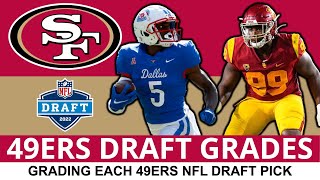 49ers Draft Grades All 7 Rounds From 2022 NFL Draft Ft Danny Gray Brock Purdy Samuel Womack [upl. by Naahsar599]