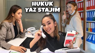 HUKUK ÖĞRENCİSİNİN YAZ STAJI  Benimle hukuk bürosunda birkaç gün stajyer olmak  Neler yapıyorum [upl. by Nailil]