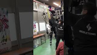 Huge robot exoskeleton imitates human movement Shorts [upl. by Athene]