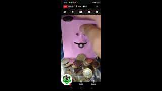 hungry funny face bank eating coins so satisfying bank viral trending [upl. by Patten41]