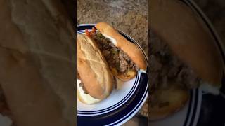 How to make Philly cheesesteak 😋 [upl. by Enileve]