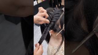 Franch braid hairstyleeasyhairstylelashesbeautyparlour [upl. by Latterll]