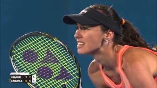 Incredible tiebreak leads to HingisMirza victory [upl. by Lirret552]