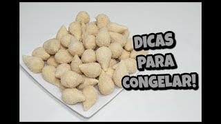 COMO CONGELAR coxinha bolinha de queijo risole croquete e quibe [upl. by Conney]