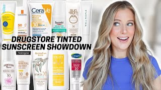 I Found the BEST Drugstore Tinted Sunscreen Drugstore Tinted Sunscreen Showdown [upl. by Olocin]