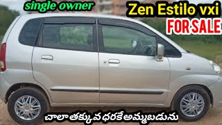 zen Estilo vxi  2010  for sale Telugu  single owner  9342022929 [upl. by Irrab]