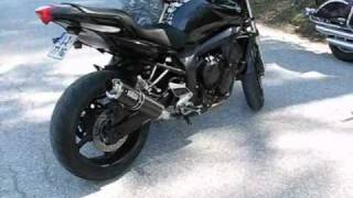 Yamaha FZ6 s  LATERALLE MASS EXHAUSTS [upl. by Tews]