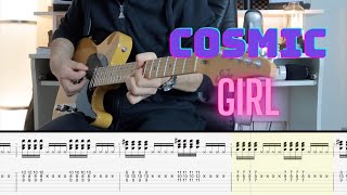 COSMIC GIRL Jamiroquai guitar guitar LESSON TAB and CHORDS [upl. by Siobhan567]