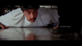 Sudeep Kills His Own Brother To Enjoy With His Brother Wife  Vaalee Kannada Movie Part 8 [upl. by Ashford]