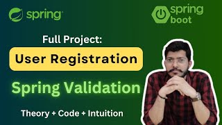 Spring Validation using User Registration Full Project  Lec21 Spring Framework Bootcamp [upl. by Atkinson]