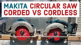 MAKITA Circular Saw Corded vs Cordless Review [upl. by Ahsekel]