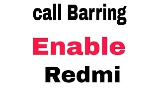 Call Barring  How To Disable Call barring In Redmi Note 5 Pro [upl. by Leeban]