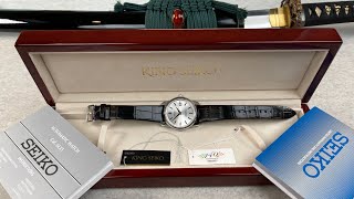 King Seiko SJE083 140th Anniversary Limited EditionUnboxing [upl. by Areval381]