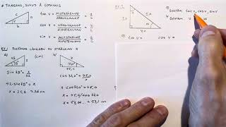 Matematik 1c Tangens sinus amp cosinus [upl. by Linnet]