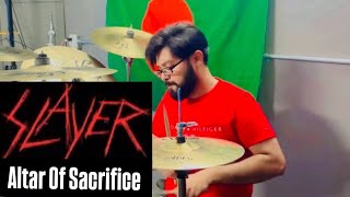 SLAYER  ALTAR OF SACRIFICE  Drum Cover [upl. by Aihsemek]