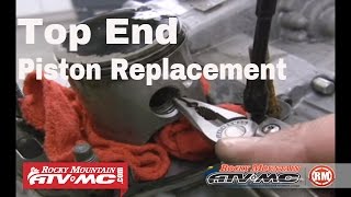 Motorcycle 2 Stroke Top End Rebuild  Piston Replacement [upl. by Danelle74]