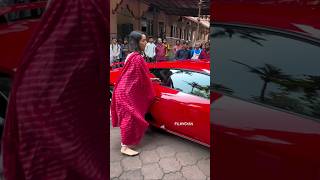 Shraddha Kapoor with her new Lamborghini car shorts fatherdaughter youtubeshorts [upl. by Mortimer521]