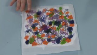 How to Marble Fabric with Shaving Cream [upl. by Cirdla]