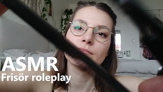 ASMR frisör roleplay brushing water spraying scissor cutting personal attention [upl. by Redla]