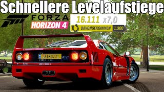 Forza Horizon 4  Mit diesen 20 Fahrzeugen steigt dein Level am Schnellsten  Mehr Geld und EP [upl. by Bertram]