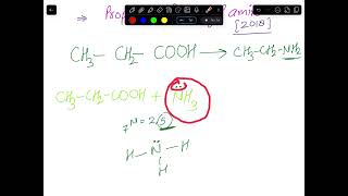 Propanoic acid to Ethyl amine  Propanamide to Ethyl amine  UP Board PYQ [upl. by Cherida]