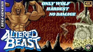 ✅ ALTERED BEAST  GENESIS  1988  SÓ LOBO  HARDEST  SEM DANO  4K HD 60 FPS 🔴 [upl. by Gerhardt]