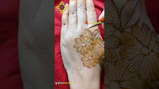 Shaded Mehndi design mehndi mehandi design new viral easymehndidesign shorts [upl. by Licko]