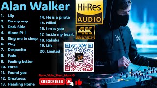 Alan Walker Compilations in 4k Hi Res audio [upl. by Anehsat]