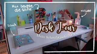 Desk Tour 2021  Mein Schreibtisch [upl. by Regina]