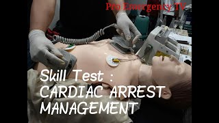 CARDIAC ARREST MANAGEMENT Megacode Skill Test [upl. by Absalom]