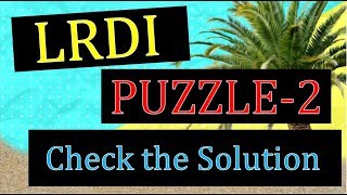 LRDI puzzle of the day 65  CAT PREPARATION BY ELITES GRIDHigh level PUZZLE [upl. by Yeslaehc]