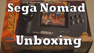 Sega Nomad Handheld Console Unboxing amp Review [upl. by Higbee]