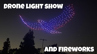 Drone amp Fireworks Show July 4th 2024 Westwind Park Ontario California [upl. by Innaig673]