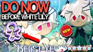 DO THIS before pulling White Lily  Cookie Run Kingdom [upl. by Asilav]