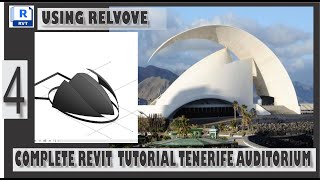 REVIT AUDITORIUMTENERIFE DESIGN 4 USING REVOLVE  SANTIAGO CALATRAVA [upl. by Ackley893]