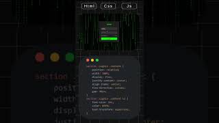 HTML CSS amp JS🤩 html websitedesignerwebsitedesign yazılım javascript kground vscode shorts [upl. by Nyllewell194]