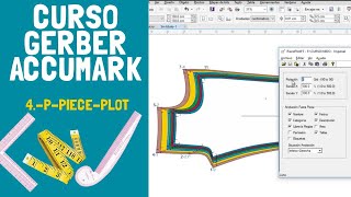 4 Curso Gerber Accumark P PIECE PLOT [upl. by Audrye]