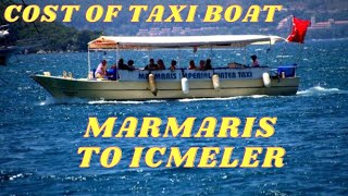 Taxi Boat From Marmaris To Icmeler [upl. by Ttesil]