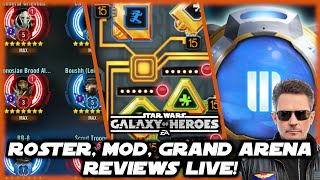 SWGOH Roster Services LIVE Roster Mod and GAC Reviews with Nooch2Gud [upl. by Nataline]