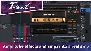 Amplitube effects and amps into a real amp [upl. by Iruyas]