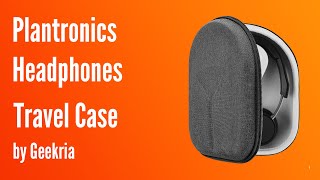 Plantronics OverEar Headphones Travel Case Hard Shell Headset Carrying Case  Geekria [upl. by Lacefield]