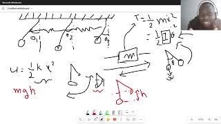 COUPLE PENDULUM WITH SPRING USING LAGRANGES EQUARTION PART 1 [upl. by Lorin266]