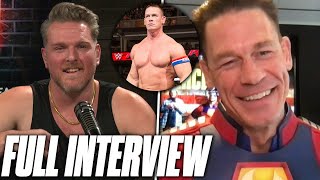 John Cena Talks Becoming Peacemaker Moving To Acting and Return To WWE On The Pat McAfee Show [upl. by Aleik225]