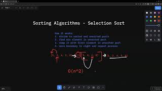 Sorting Algorithms Selection Sort  Data Structures and Algorithms 24 [upl. by Nimaynib]