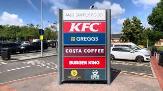 MampS SIMPLY FOOD KFC GREGGS COSTA COFFE BURGER KING WEST CORNWALL PASTY CO CHOW ASIAN KITCHEN [upl. by Eniloj]