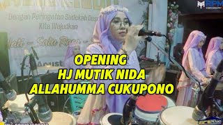 OPENING HJ MUTIK NIDA  ALLAHUMA CUKUPONO  LIVE KALIBENDO BANDUNGAN [upl. by Nixie]